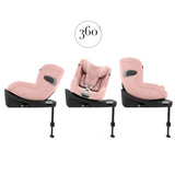 Cybex Sirona Ti i-Size 360° Car Seat with ISOFIX Base - Peach Pink