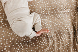 Copper Pearl Knitted Swaddle Blanket Fawn