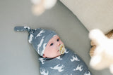 Copper Pearl Top Knot Hat Colt 0-4m