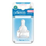 Dr Brown's Natural Flow® Options+™ Narrow Teat Preemie Flow 2Pk