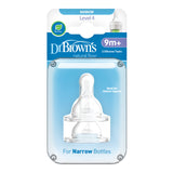 Dr Brown's Natural Flow® Options+™ Narrow Teat Level 4 Flow 2Pk