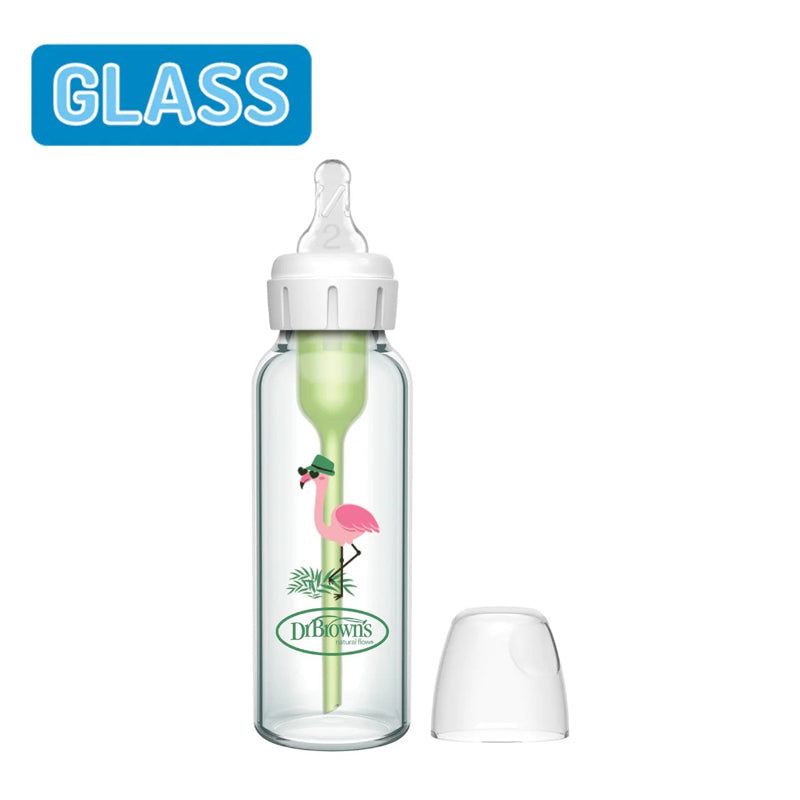 Dr Brown's Options+ Narrow Glass Flamingo 250ml