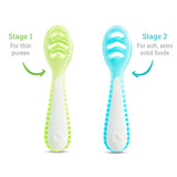 Munchkin Gentle Dip Multistage First Spoons Blue Green 3Pk