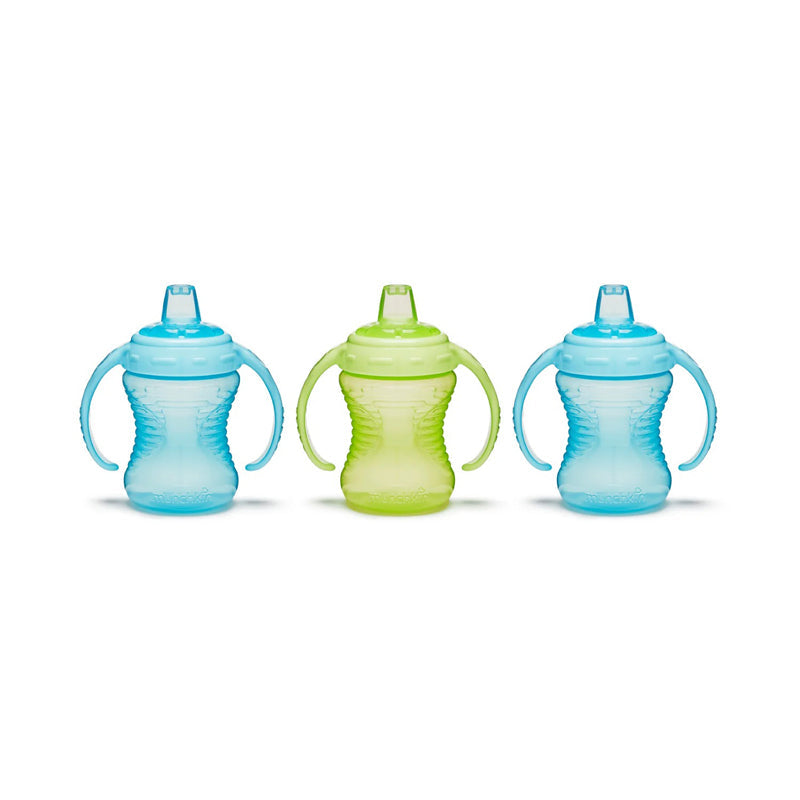 Munchkin Mighty Grip Cup Blue & Green 10Oz 3pk