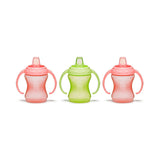 Munchkin Mighty Grip Cup Pink & Green 10Oz 3pk