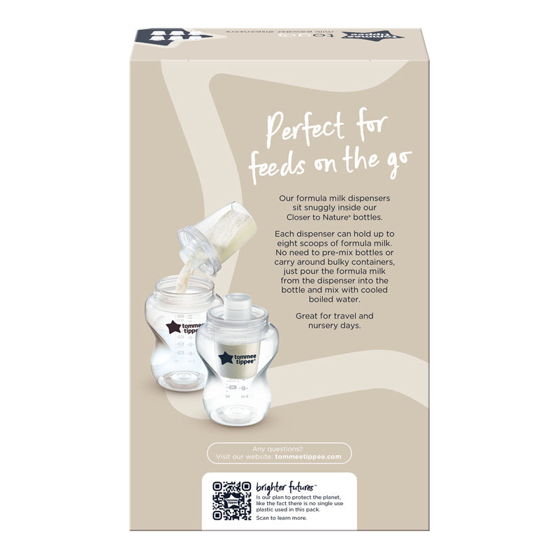 Tommee Tippee Closer to Nature Milk Powder Dispensers 6Pk