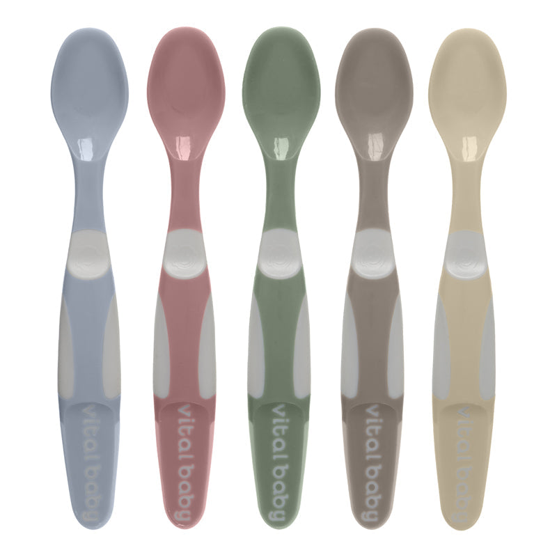Vital Baby Nourish Start Weaning Spoons 5Pk