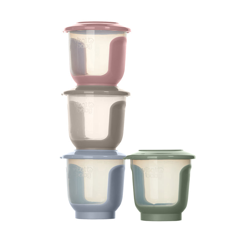 Vital Baby Nourish Store & Wean™ Pots 120ml 4Pk