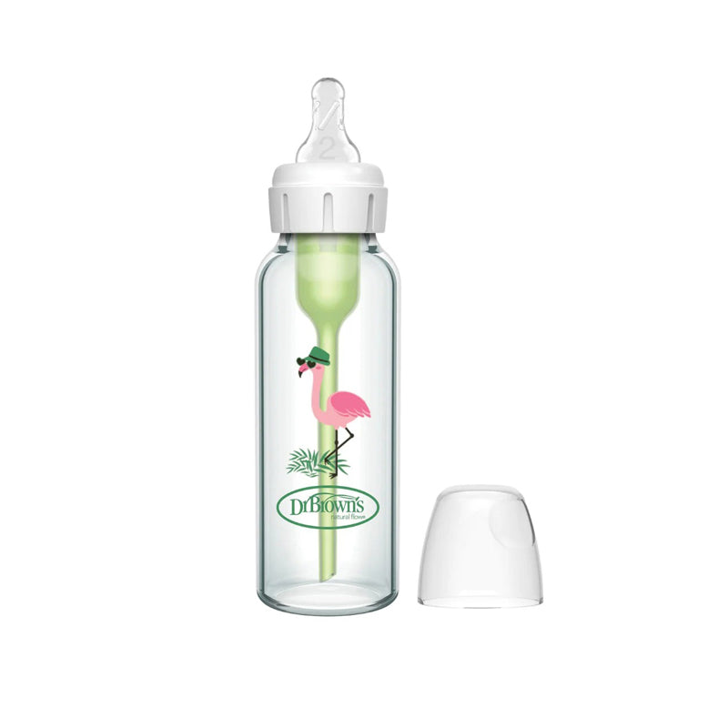 Dr Brown's Options+ Narrow Glass Flamingo 250ml