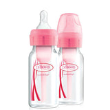 Dr Brown's Options+ Narrow Neck Bottle Pink 120ml 2Pk
