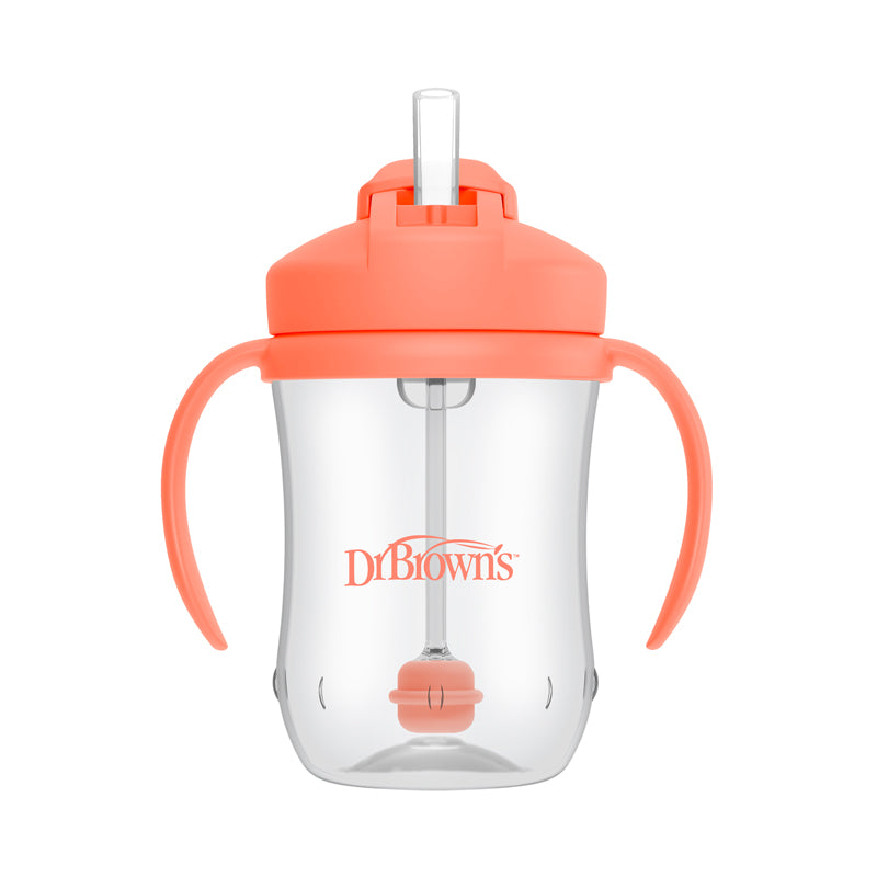 Dr Brown's Straw Cup Coral 270ml