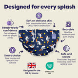 Reusable Swim Nappy in Pelican Pier
