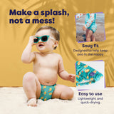 Reusable Swim Nappy in Pineapple Party