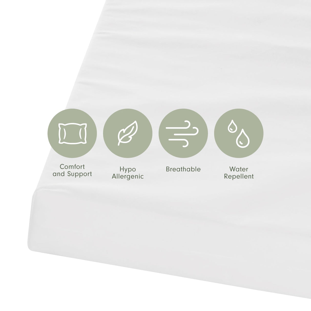 Tutti Bambini Eco Fibre Cot Bed Mattress (70 x 140 cm) - White