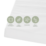 Tutti Bambini Rio Cot Bed with Cot Top Changer & Mattress - White