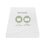 Tutti Bambini Eco Fibre Cot Bed Mattress (70 x 140 cm) - White