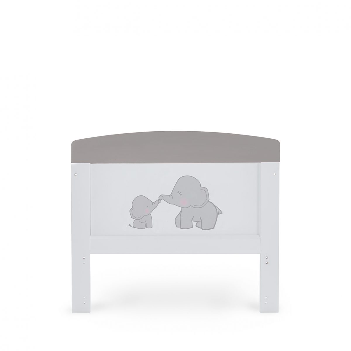 Obaby Grace Inspire Cot Bed - Me & Mini Me Elephants - Grey