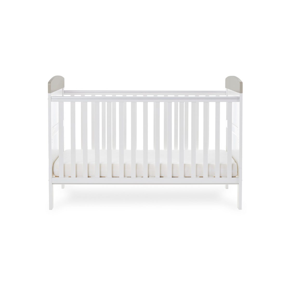 Obaby Grace Inspire Cot Bed - Me & Mini Me Elephants - Grey
