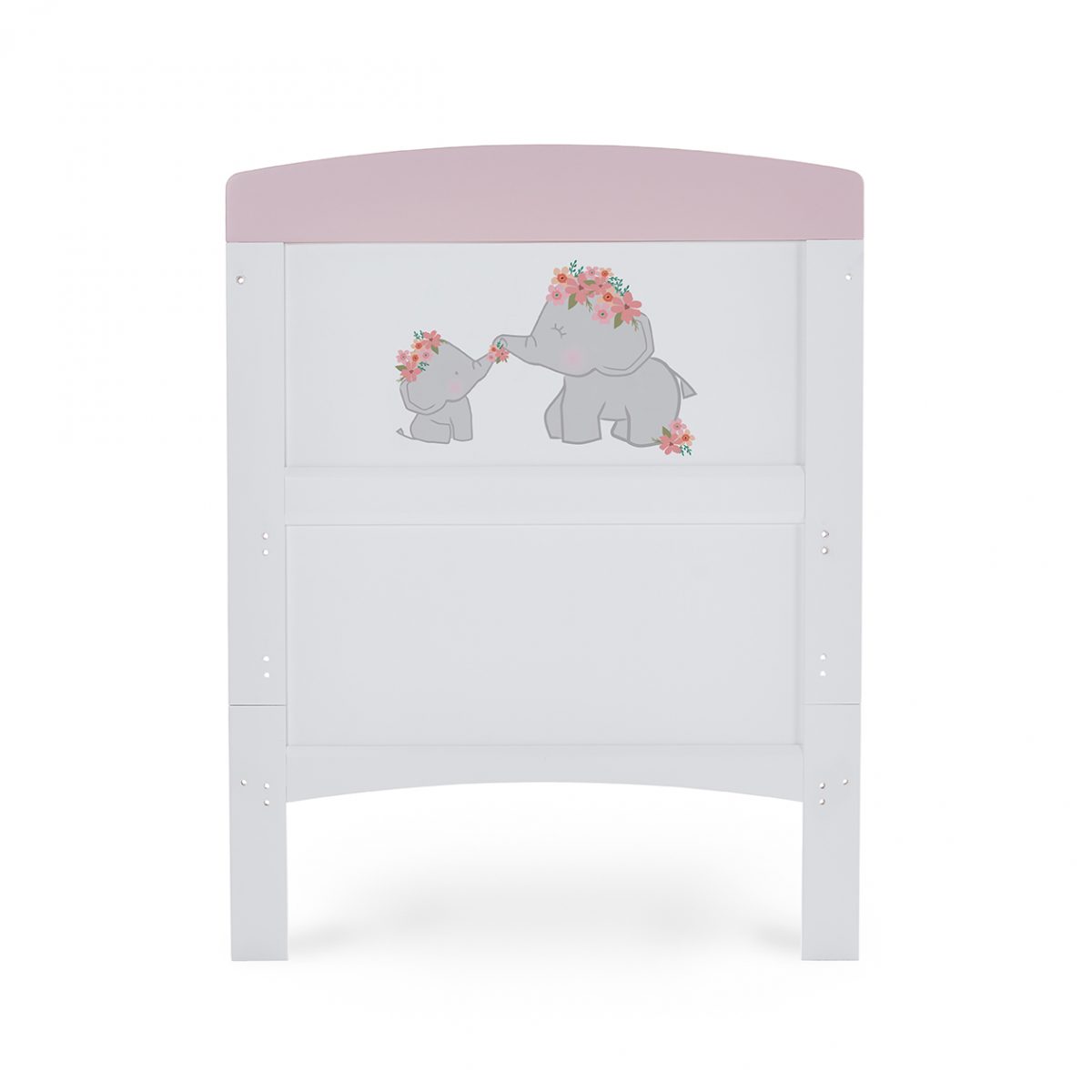 Obaby Grace Inspire Cot Bed - Me & Mini Me Elephants - Pink