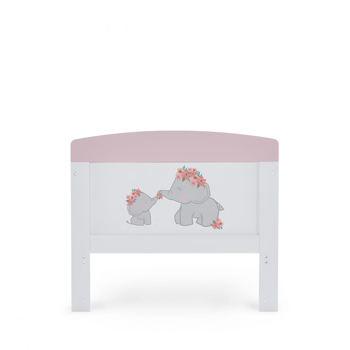 Obaby Grace Inspire Cot Bed - Me & Mini Me Elephants - Pink