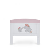 Obaby Grace Inspire Cot Bed - Me & Mini Me Elephants - Pink