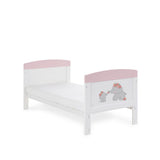 Obaby Grace Inspire Cot Bed - Me & Mini Me Elephants - Pink