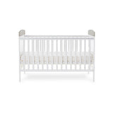 Obaby Grace Inspire Cot Bed & Underdrawer -  Me & Mini Me Elephants - Grey