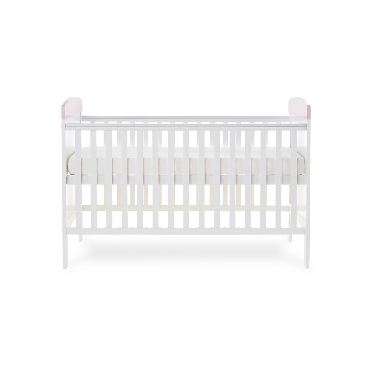 Obaby Grace Inspire Cot Bed & Underdrawer - Me & Mini Me Elephants - Pink