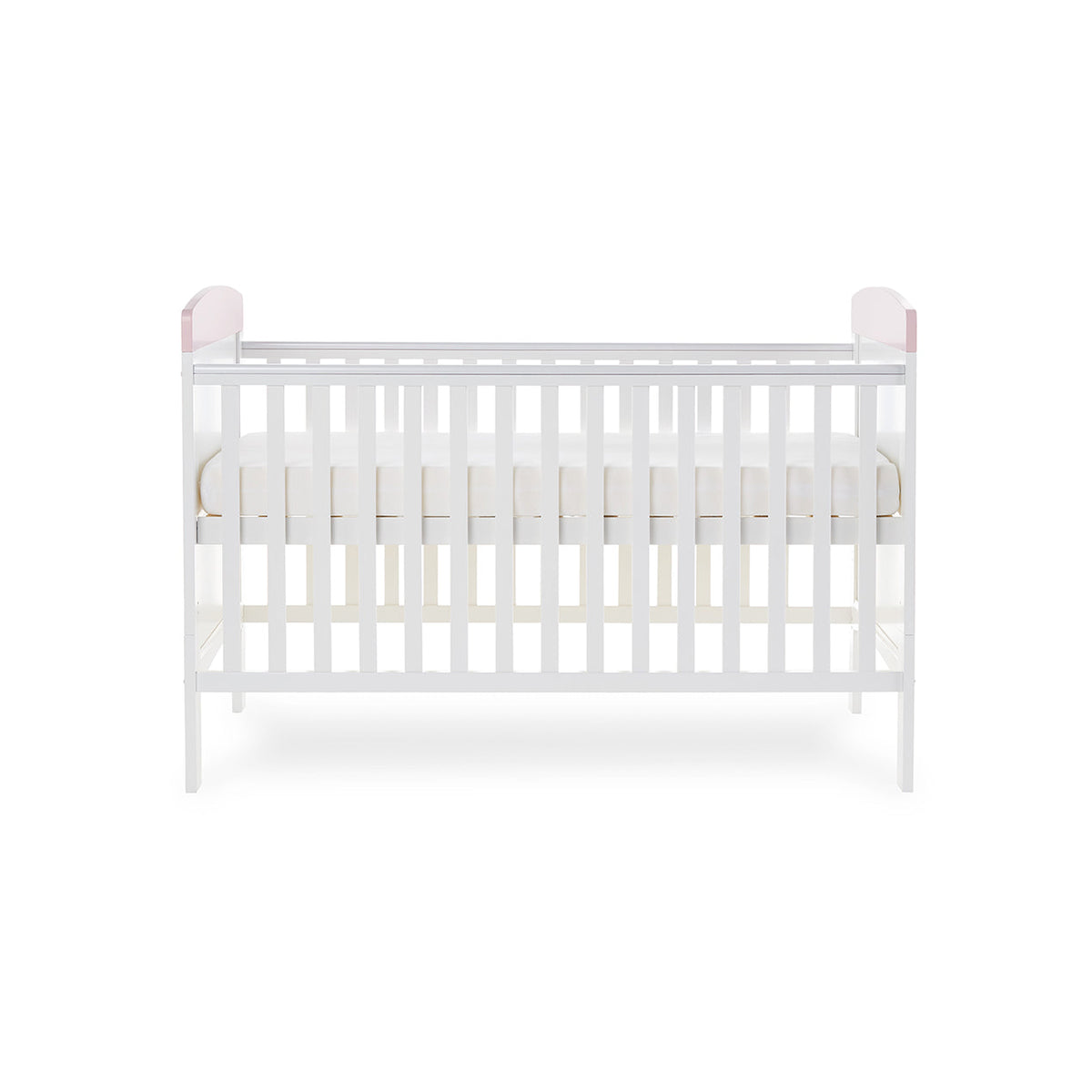 Obaby Grace Inspire Cot Bed & Underdrawer - Me & Mini Me Elephants - Pink