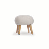 CuddleCo Etta Foot Stool - Boucle Mushroom