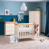 Obaby Evie Mini 3 Piece Room Set - Cashmere - with Free Evie Wall Hook