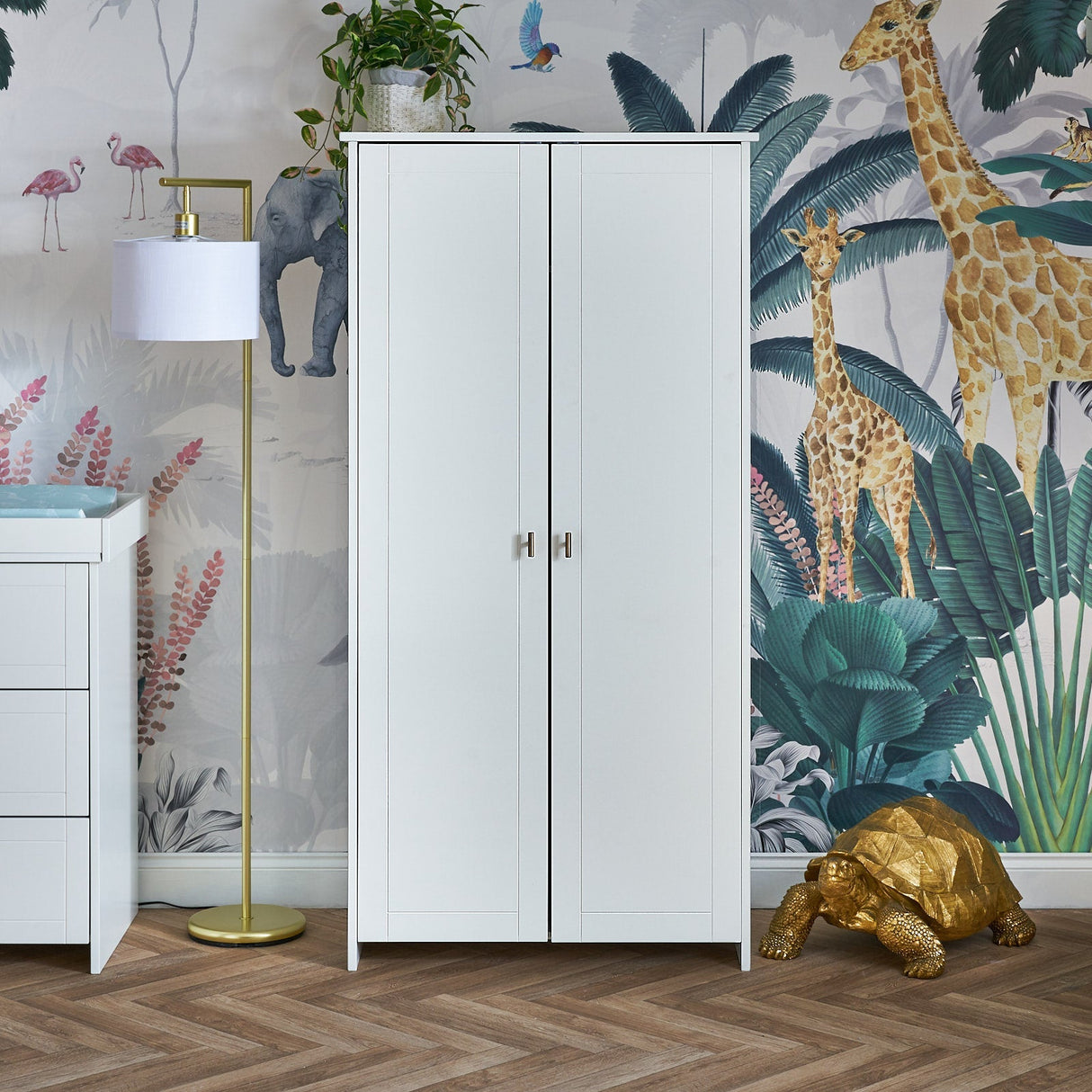 Obaby Evie Double Wardrobe - White