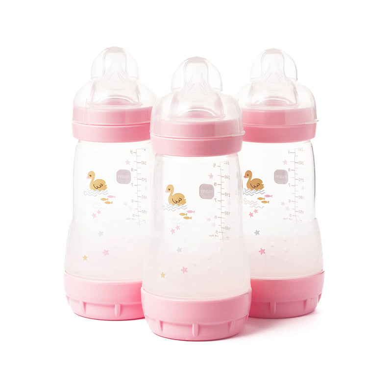 MAM Easy Start Anti-Colic Bottle Pink 260ml 3Pk
