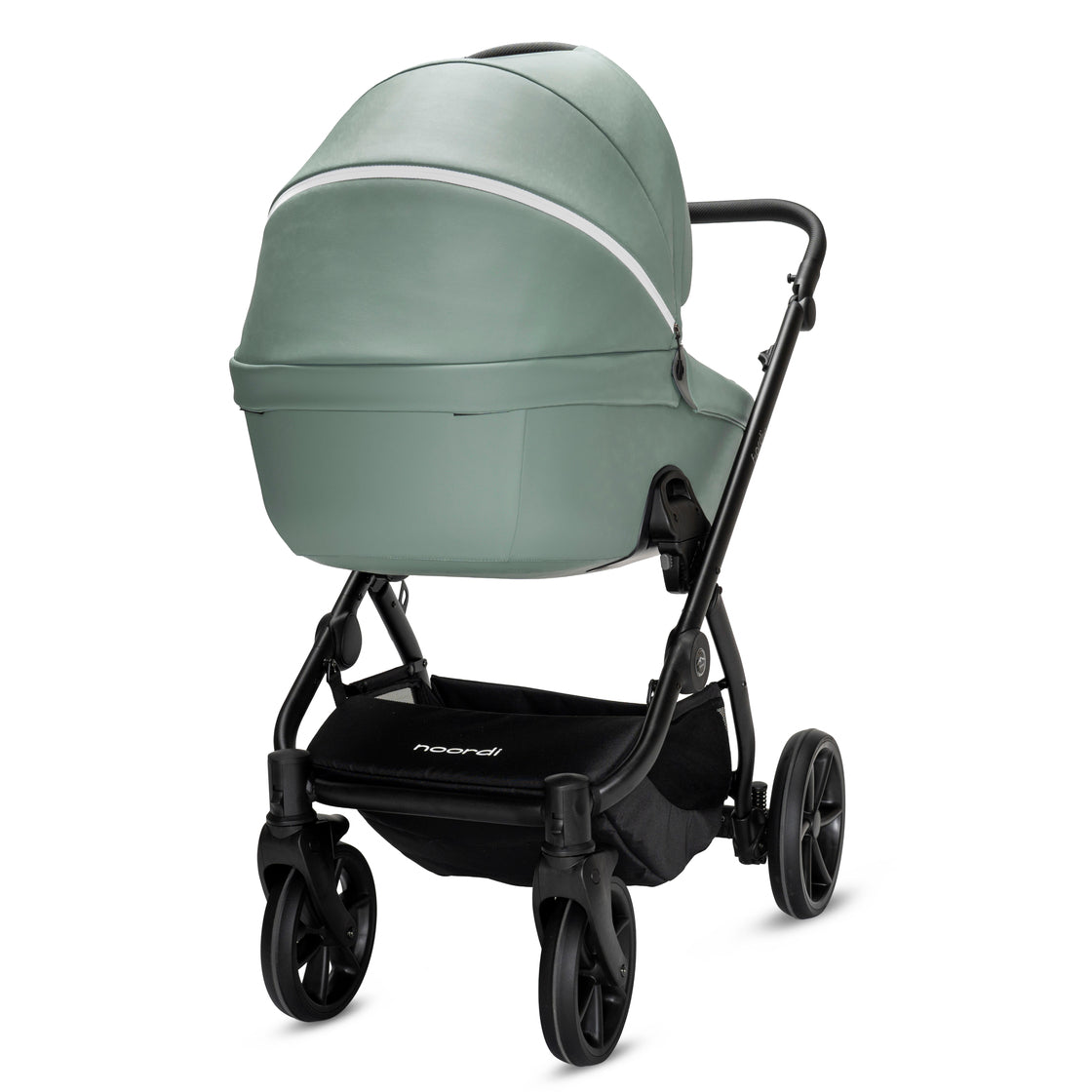 Noordi Fjordi V2 Leather - 2in1 Pushchair with ThermoCot™ Carrycot- Sage
