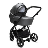 Noordi Fjordi V2 Leather - 2in1 Pushchair with ThermoCot™ Carrycot- Shadow Grey