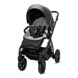 Noordi Fjordi V2 Leather - 2in1 Pushchair with ThermoCot™ Carrycot- Shadow Grey