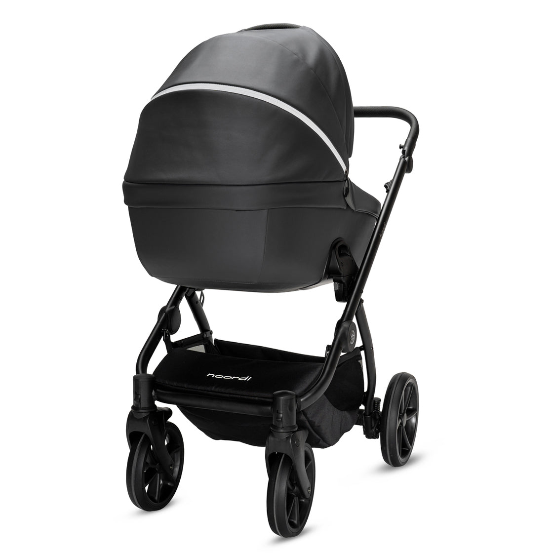 Noordi Fjordi V2 Leather - 2in1 Pushchair with ThermoCot™ Carrycot- Shadow Grey