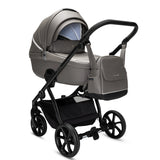Noordi Fjordi V2 Leather - 2in1 Pushchair with ThermoCot™ Carrycot- Stone Grey
