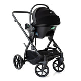 Noordi Fjordi V2 Leather - 2in1 Pushchair with ThermoCot™ Carrycot- Stone Grey
