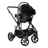 Noordi Fjordi V2 Leather 2in1 Pushchair with ThermoCot™ Carrycot, Stone Grey