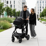 Noordi Sole V3 - 3in1 Travel System with ThermoCot Carrycot + Travel Carrier i-Size Car Seat, Artic Mink