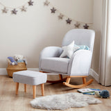 Babymore Freya Nursing Chair with Stool - Cream