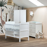 Obaby Gracie Mini 3 Piece Room Set - White