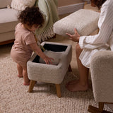 Tutti Bambini Harper Wingback Rocking Chair & Footstool - Mushroom