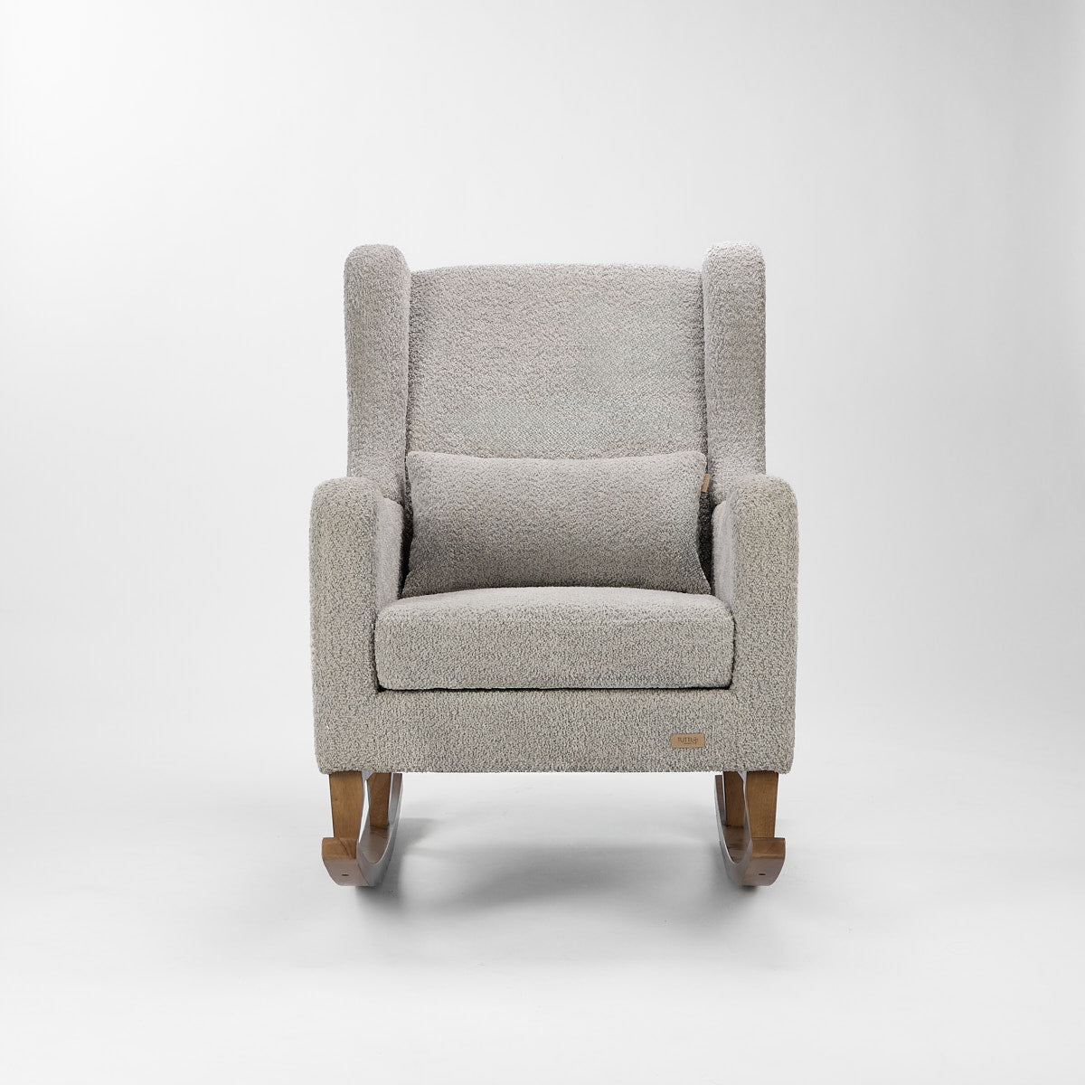 Tutti Bambini Harper Wingback Rocking Chair & Footstool - Grey