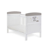 Obaby Grace Inspire Cot Bed - Hello World Koala - Grey
