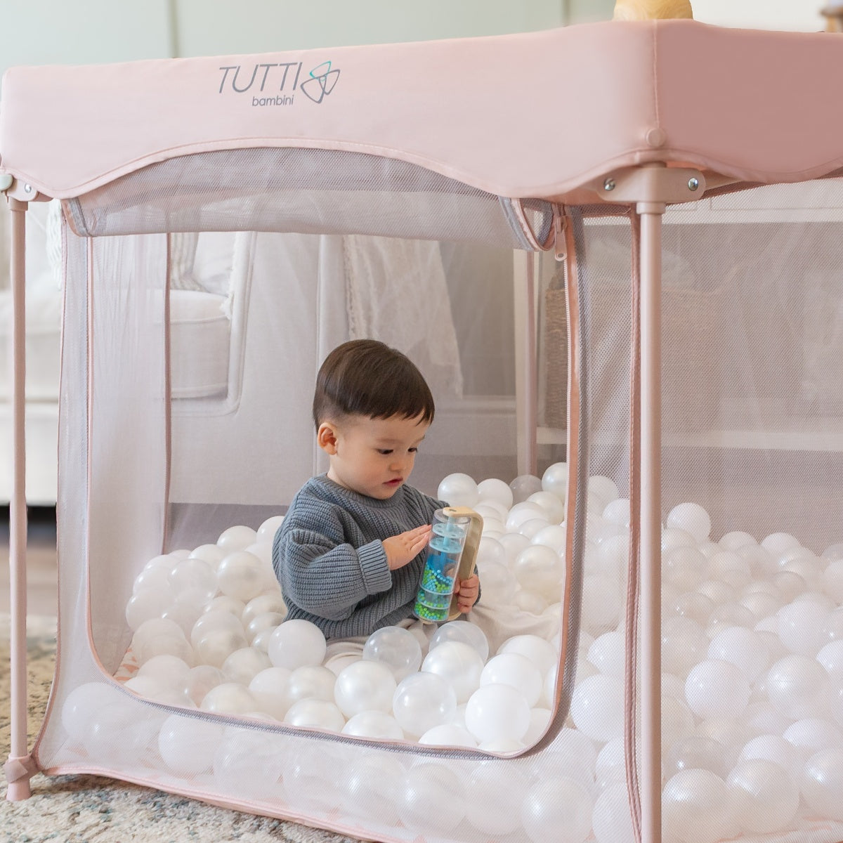 Tutti Bambini Hexa Playpen – Gumdrop / Terrazzo - Pink