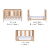 Tutti Bambini Hygge Mini 2 Piece Room Set - White/Light Oak