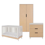 Tutti Bambini Hygge Mini 3 Piece Room Set - Light Oak/White Sand