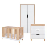 Tutti Bambini Hygge Mini 3 Piece Room Set - White/Light Oak